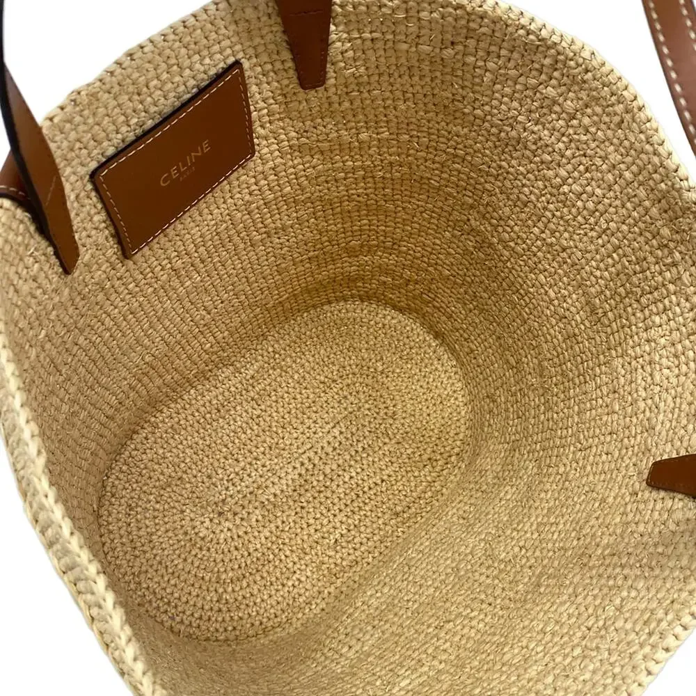 Celine Teen Supple CELINE Classic Pannier Shoulder Bag 115802FF7.04LU Raffia